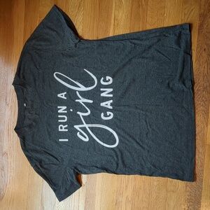 Women's Dark Gray Graphic T-Shirt